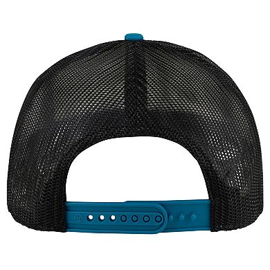 Youth '47 White/Teal Jacksonville Jaguars Trucker Adjustable Hat