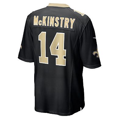 Men's Nike Ga'Quincy McKinstry Black New Orleans Saints Player Game Jersey