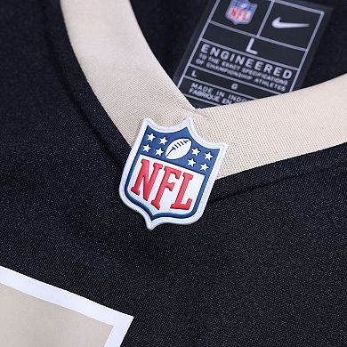 Men's Nike Ga'Quincy McKinstry Black New Orleans Saints Player Game Jersey