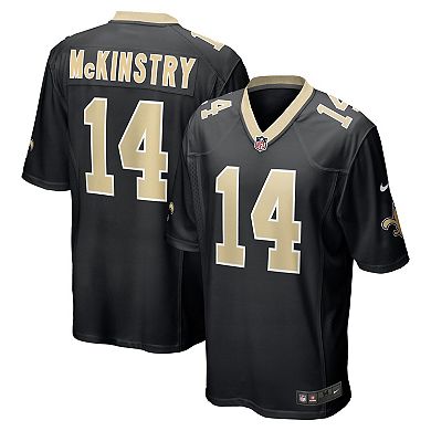 Men's Nike Ga'Quincy McKinstry Black New Orleans Saints Player Game Jersey