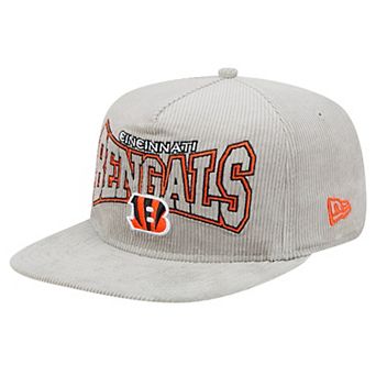 Men's New Era Gray Cincinnati Bengals Corduroy��Golfer Adjustable Hat