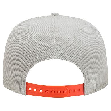 Men's New Era Gray Cincinnati Bengals Corduroy Golfer Adjustable Hat