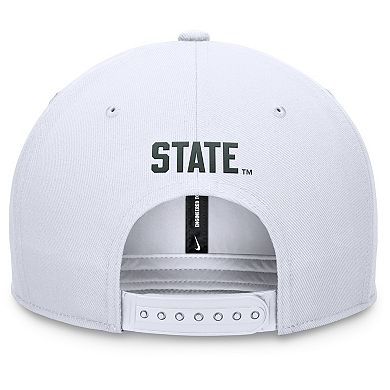 Men's Nike White Michigan State Spartans Primetime Pro Snapback Hat