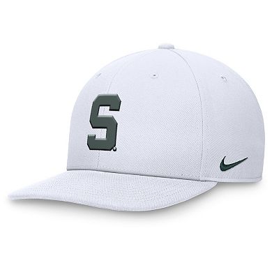 Men's Nike White Michigan State Spartans Primetime Pro Snapback Hat