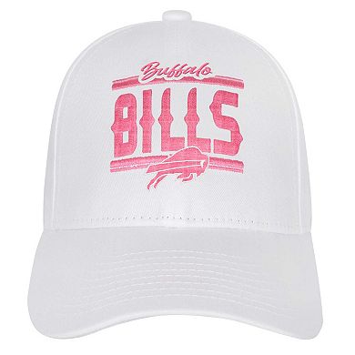 Girls Youth Buffalo Bills All White Structured Adjustable��Hat