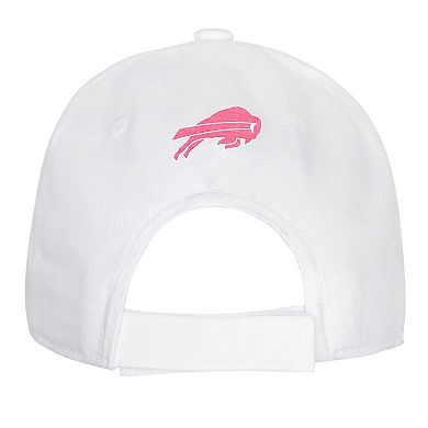 Girls Youth Buffalo Bills All White Structured Adjustable��Hat