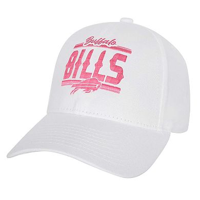 Girls Youth Buffalo Bills All White Structured Adjustable��Hat