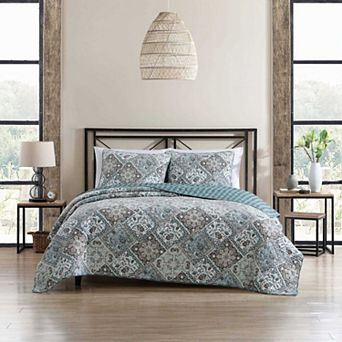 Stone Cottage Arell Blue Quilt Set