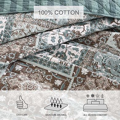 Stone Cottage Arell Blue Quilt Set