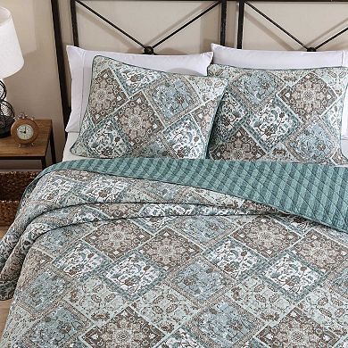 Stone Cottage Arell Blue Quilt Set