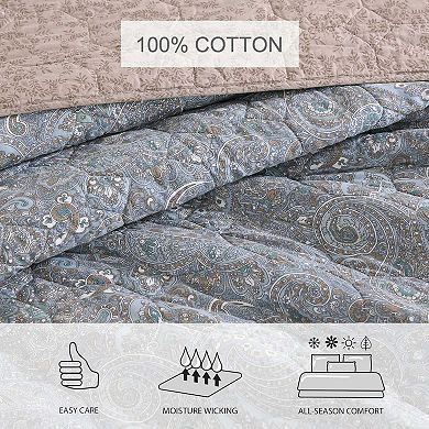 Stone Cottage Emilia Blue Quilt Set