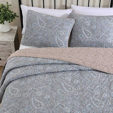Stone Cottage Emilia Blue Quilt Set