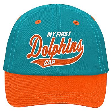 Infant Aqua/Orange Miami Dolphins My First Tail Sweep Slouch Flex Hat