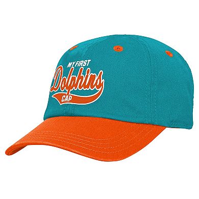 Infant Aqua/Orange Miami Dolphins My First Tail Sweep Slouch Flex Hat