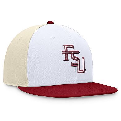 Men's Top of the World White/Garnet Florida State Seminoles Tri-Tone Heritage Collector Fitted Hat