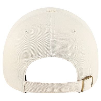 Women's '47 Natural Carolina Panthers Ballpark Cheer Clean Up Adjustable Hat