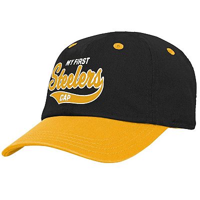 Infant Black Gold Pittsburgh Steelers My First Tail Sweep Slouch Flex Hat