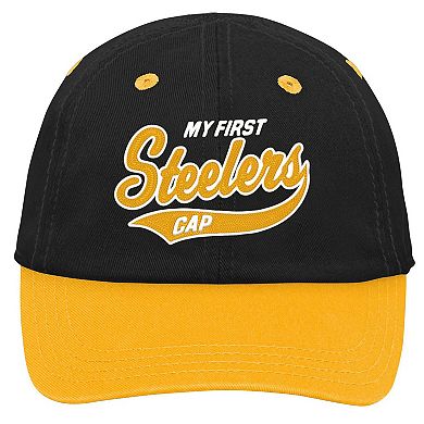 Infant Black/Gold Pittsburgh Steelers My First Tail Sweep Slouch Flex Hat