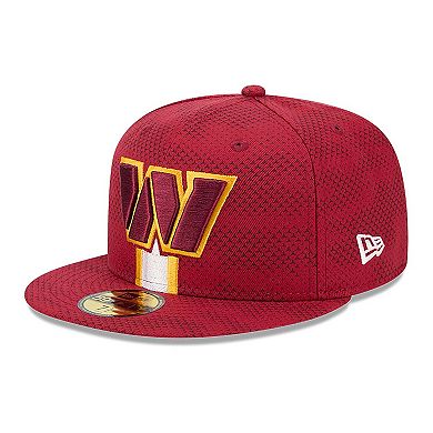 Men's New Era Burgundy Washington Commanders 2024 Sideline 59FIFTY Fitted Hat
