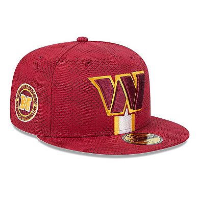 Men's New Era Burgundy Washington Commanders 2024 Sideline 59FIFTY Fitted Hat