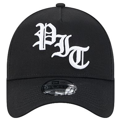 Men's New Era Black Pittsburgh Steelers Mystic 9FORTY A-Frame Adjustable Hat