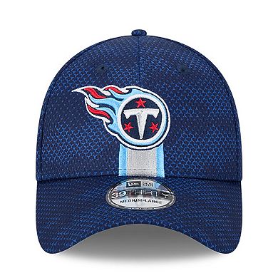 Men's New Era Navy Tennessee Titans 2024 Sideline 39THIRTY Flex Hat
