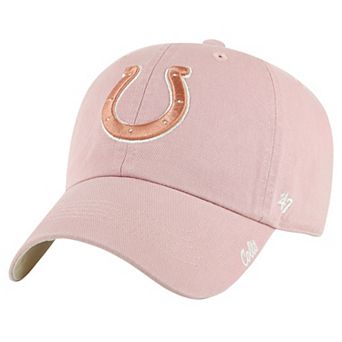 Women's '47 Pink Indianapolis Colts Ballpark Cheer Dusty Rose Clean Up Adjustable Hat