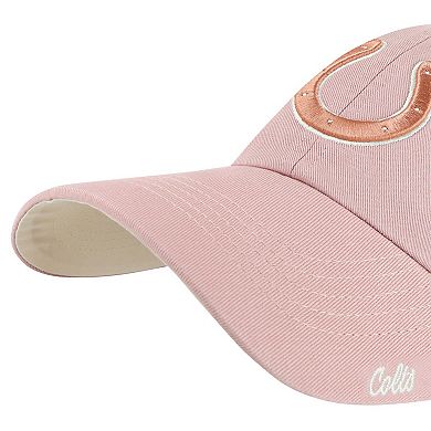 Women's '47 Pink Indianapolis Colts Ballpark Cheer Dusty Rose Clean Up Adjustable Hat