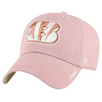 Women's '47 Pink Cincinnati Bengals Ballpark Cheer Dusty Rose Clean Up Adjustable Hat