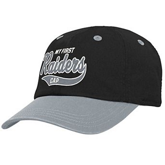 Infant Black/Silver Las Vegas Raiders My First Tail Sweep Slouch Flex��Hat