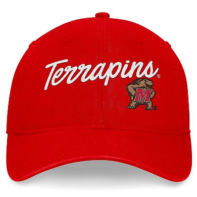Men's Top of the World Red Maryland Terrapins Heritage CeeCee Adjustable Hat