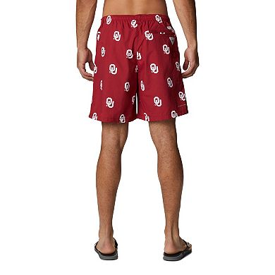 Men's Columbia Crimson Oklahoma Sooners Backcast III Printed Short