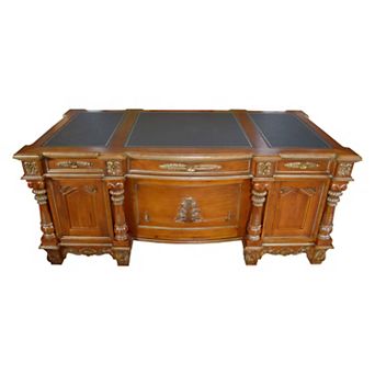 Heritage Furnishings By Afd Home Monarch Mahogany Executive Desk Vc (kit)