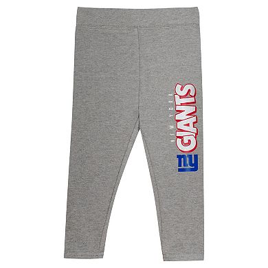Toddler New York Giants Club House Long Sleeve Hoodie Top and Leggings Two-Piece Set