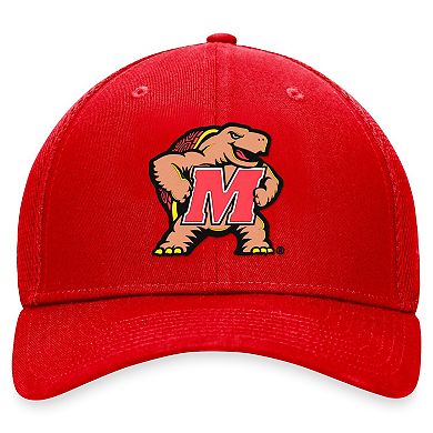 Men's Top of the World Red Maryland Terrapins Spacer Flex Hat