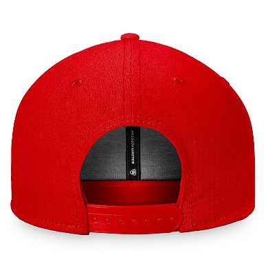 Men's Top of the World Red Wisconsin Badgers Fundamental Snapback Hat