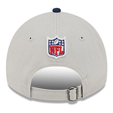 Men's New Era Stone/Navy Dallas Cowboys 2024 Sideline Historic 9TWENTY Adjustable Hat