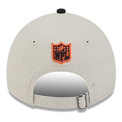Men's New Era Stone/Black Cincinnati Bengals 2024 Sideline Historic 9TWENTY Adjustable Hat