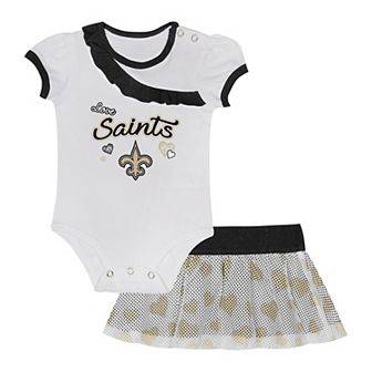 Newborn & Infant New Orleans Saints Love My Team Bodysuit & Skirt Set