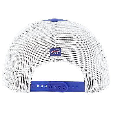 Men's '47 Royal/White Buffalo Bills Downburst Relaxed Hitch Trucker Adjustable Hat