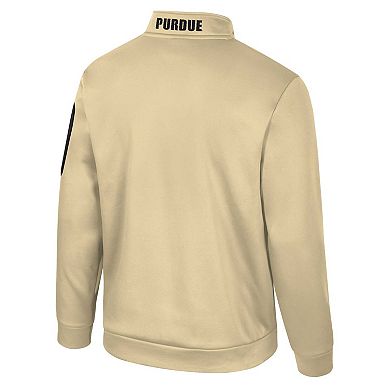 Men's Colosseum Gold Purdue Boilermakers Mainframe Quarter-Zip Fleece Jacket