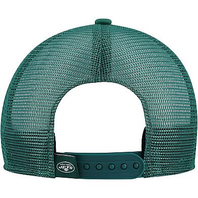 Youth New Era White/Green New York Jets Distressed 9FIFTY A-Frame Snapback Hat