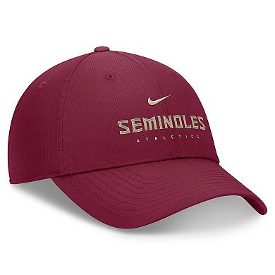 Men's Nike Garnet Florida State Seminoles 2024/25 On-Field Club Performance Adjustable Hat
