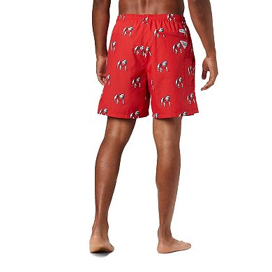 Men's Columbia Red Georgia Bulldogs Backcast III Printed Short