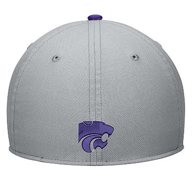 Men's Nike Gray Kansas State Wildcats Rise Flex Hat