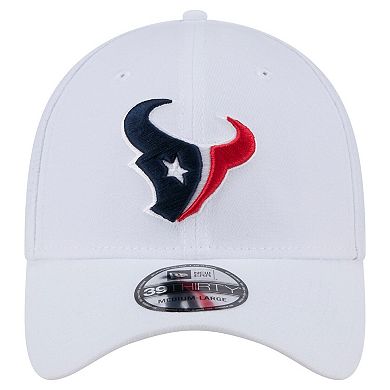 Men's New Era White Houston Texans Main 39THIRTY Flex Hat