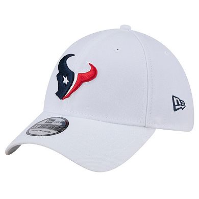 Men's New Era White Houston Texans Main 39THIRTY Flex Hat
