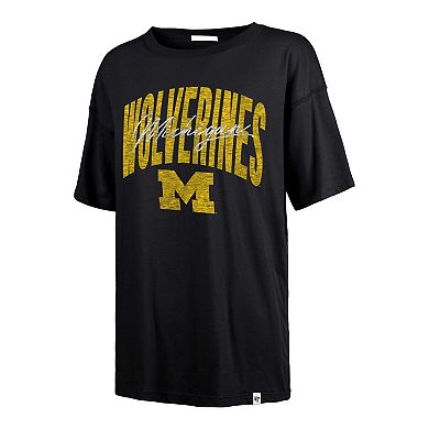 Women's '47 Navy Michigan Wolverines Muse Sadie T-Shirt