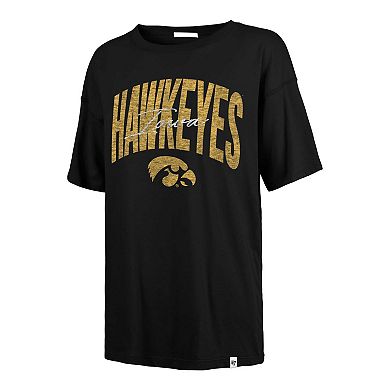 Women's '47 Black Iowa Hawkeyes Muse Sadie T-Shirt