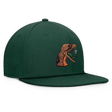 Men's Top of the World Green Florida A&M Rattlers Fundamental Snapback Hat
